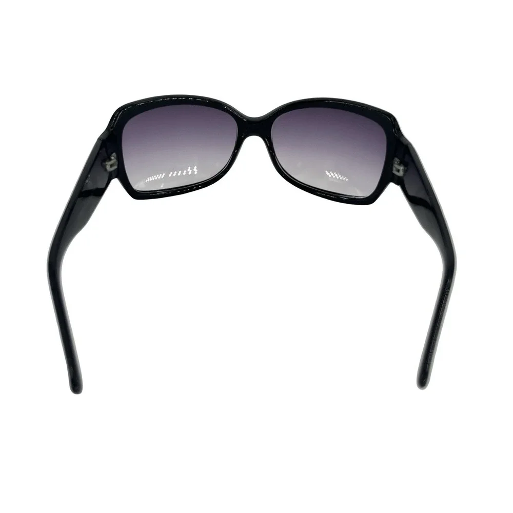 Kenneth Cole Reaction Womens Black Oversized Sunglasses Purple Gradient Y2K